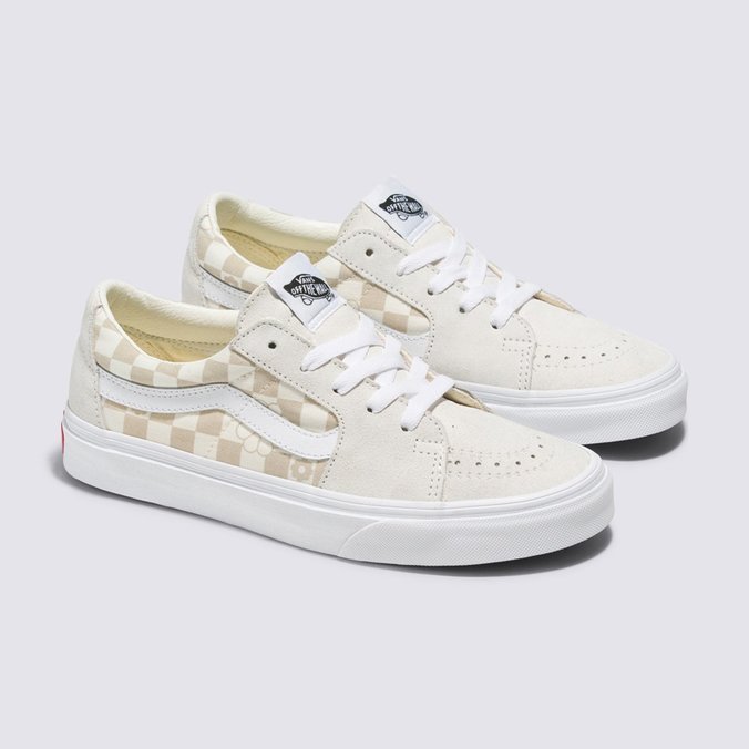 Tênis Sk8-Low Floral Checkerboard Marshmallow