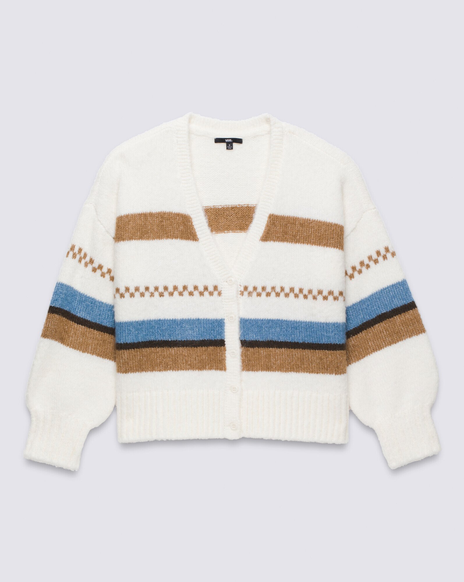Casaco Valerie Stripe Cardigan Upland Marshmallow | Vans
