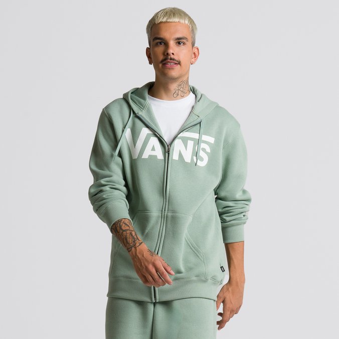 Moletom Vans Classic Zip Hoodie Ii Iceberg Green