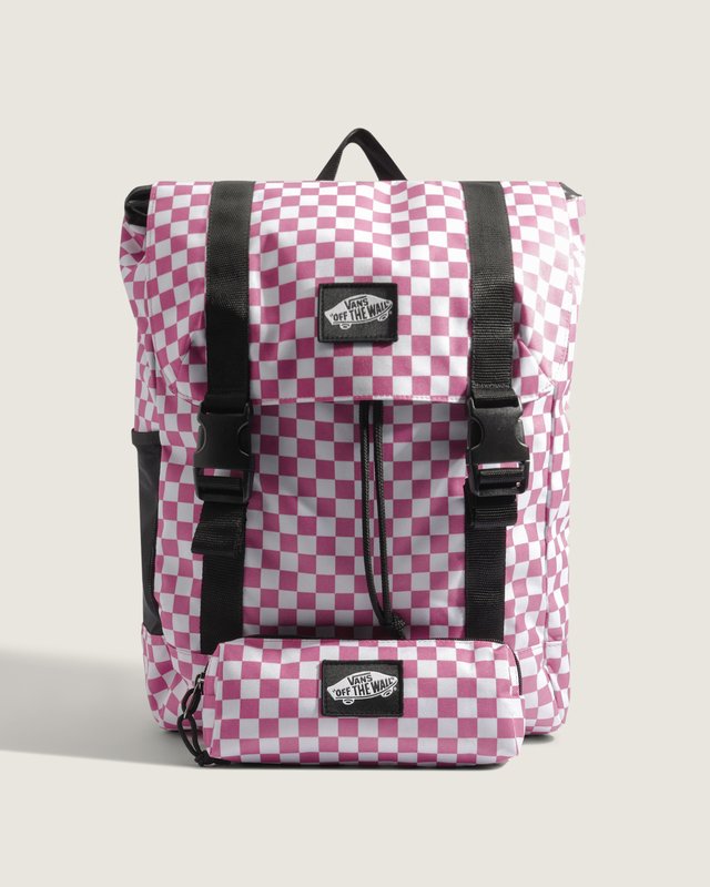 Mochila Vans Utility Pink Fizz Checkerboard