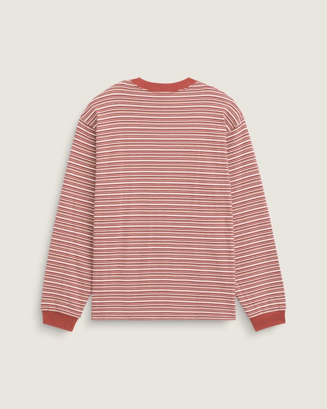Camiseta Manga Longa Wesley Stripe Light Bronze Creme Brulee
