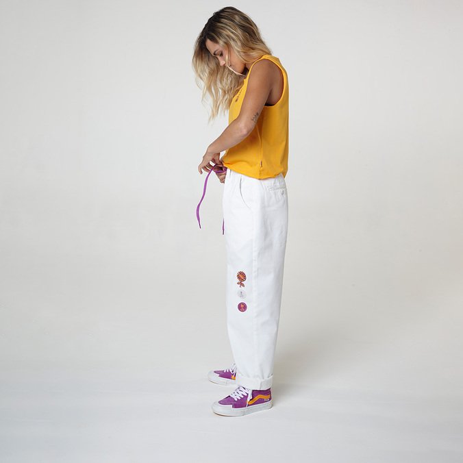 CALÇA AUTHENTIC W CHINO VANS X YNDI ASP MARSHMALLOW