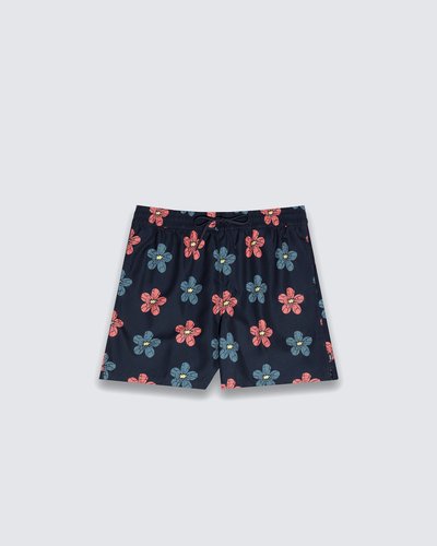 O Boardshort Parisian Night é uma versão moderna da bermuda de surf clássica. O modelo é resistente à água, possui cintura elástica com cordão que permite conforto o dia todo, tanto dentro quanto fora da água. Traz estampa icônica floral e bolsos nas costuras laterais, com presilhas para segurança. A equipe da Vans estabeleceu metas ambiciosas de sustentabilidade. Grandes ou pequenos, todos os esforços resultam em mudanças positivas. Para ganhar o logotipo do globo VR3 Checkerboard, pelo menos 30% do produto deve ser feito de um ou uma combinação de materiais reciclados, renováveis e/ou regenerativos. Para saber mais sobre a Vans® e sua jornada em direção a materiais sustentáveis, acesse www.vans.com.br/sustentabilidade.
