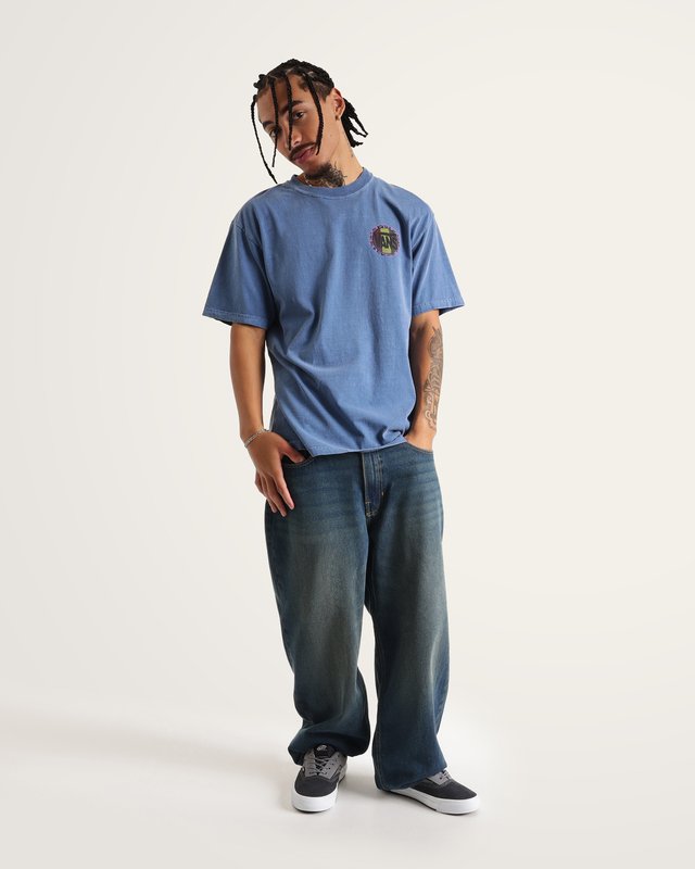 Camiseta Manga Curta Blotched Circle True Navy
