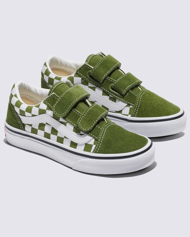 Tênis Old Skool Checkerboard Pesto Infantil