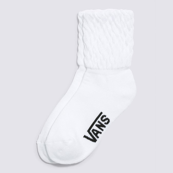 Meia Scrunch Crew White
