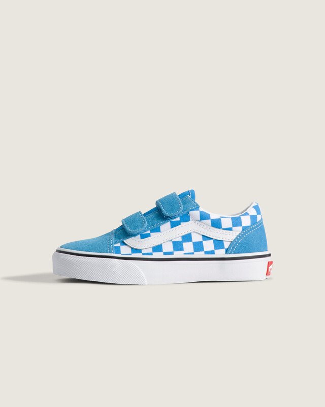 Tênis Old Skool V Color Theory Checkerboard Bright Azure Infantil