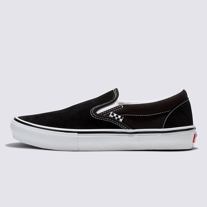Tênis Skate Slip-On Black White