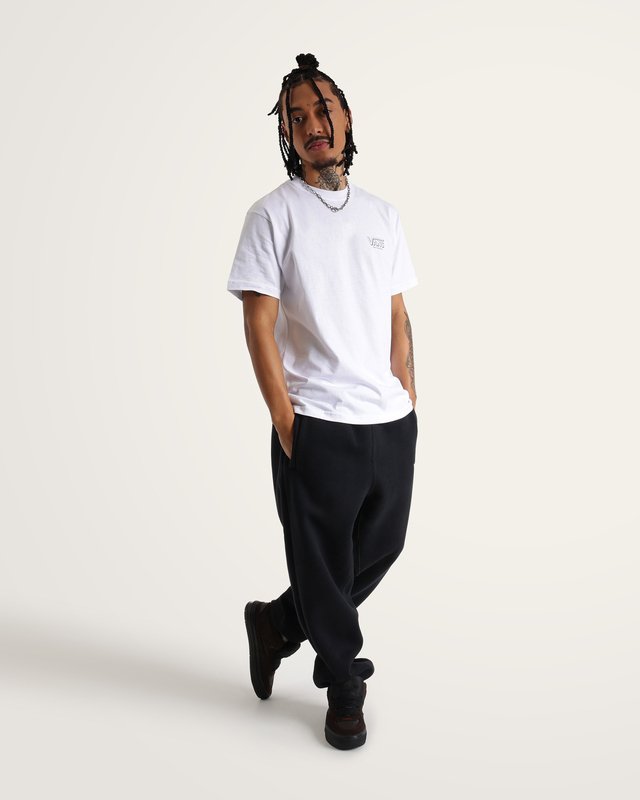 Calça Stretch Logo Fleece Pant Ii Black White
