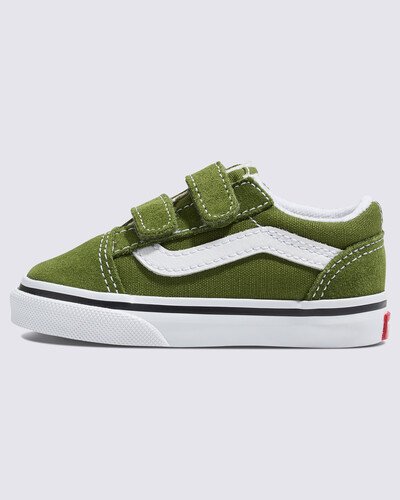 Os fechos das alças criam um ajuste adequado para crianças com esse tênis icônico com sidestripe! O Tênis Old Skool Pesto Infantil revive o icônico tênis com sidestripe, trocando os cadarços tradicionais por fechos duplos em velcro. Feito com parte superior exclusiva de camurça e lona, o tênis de cano baixo mantém o legado clássico, proporcionando um ajuste fácil e calce seguro, mantendo os pequenos confortáveis o dia todo.