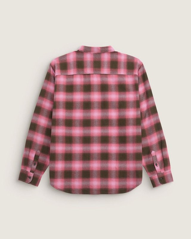 Camisa Ls Bixby Plaid Flannel Coal Brown Pink Dawn