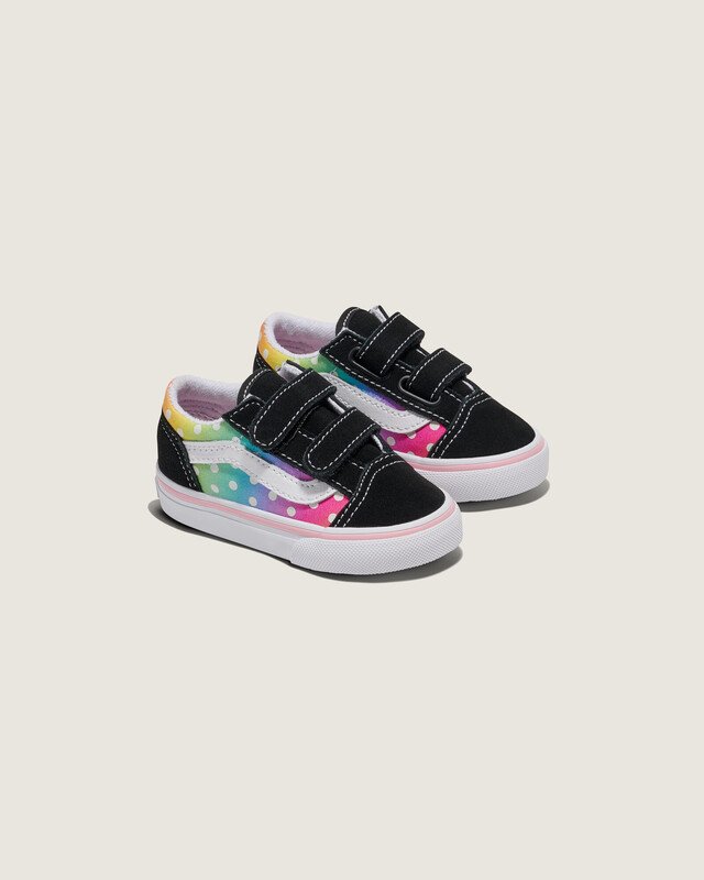 Tênis Old Skool Rainbow Glow Black Multi Infantil