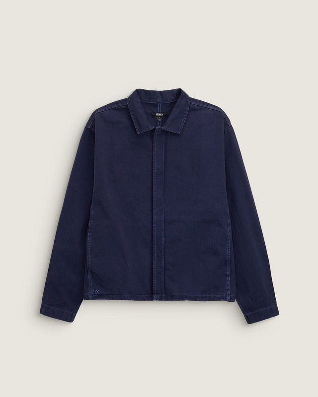 Camisa Manga Longa Lx Washed Overdye Deep Indigo