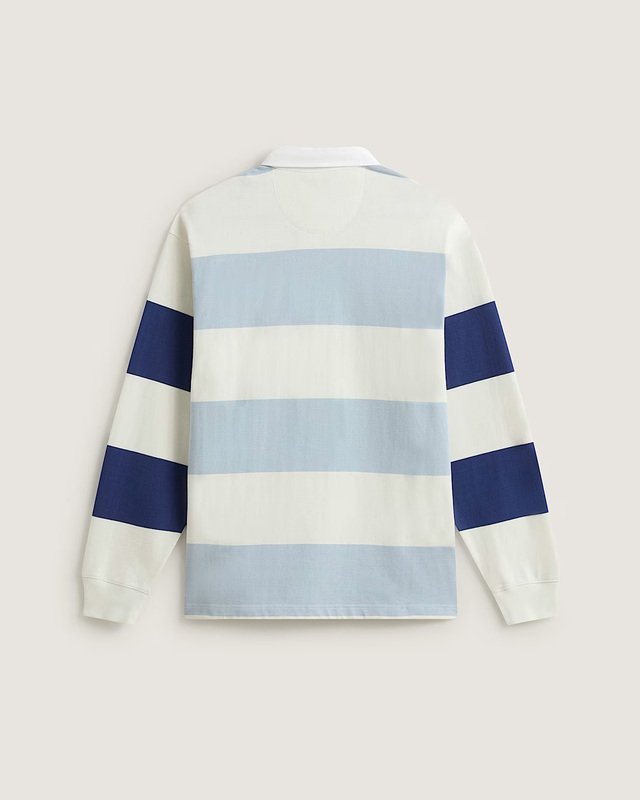 Camiseta Manga Longa Rugby 2-Tone Marshmallow Soft Slate