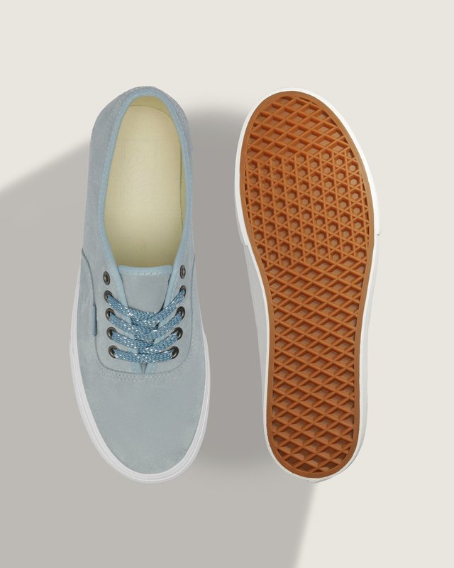 Tênis Authentic Shine Leather Mesh Blue White