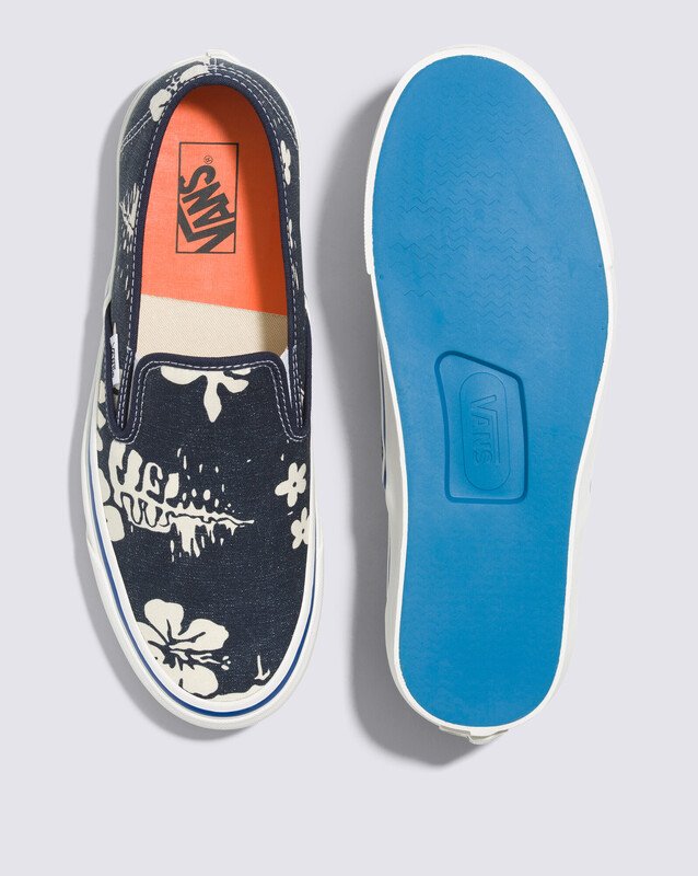 Tênis Slip-On 48 Deck Dx Anaheim Factory Og Floral Navy
