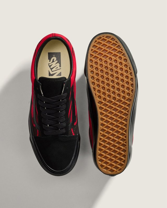 靴 Vans Lx Old Skool Y2k Flame Black/RED LX-Old-Skool-Y2K-Flame---Black