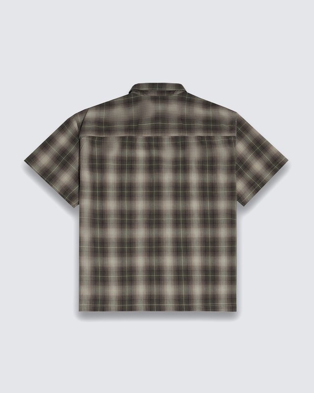 Camisa Skate Plaid Ss Woven Walnut