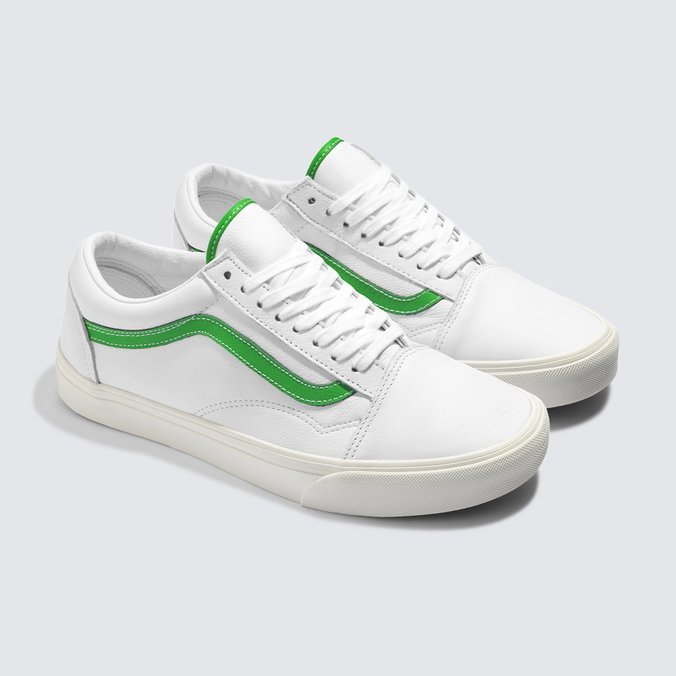 Tênis Old Skool Leather White Green