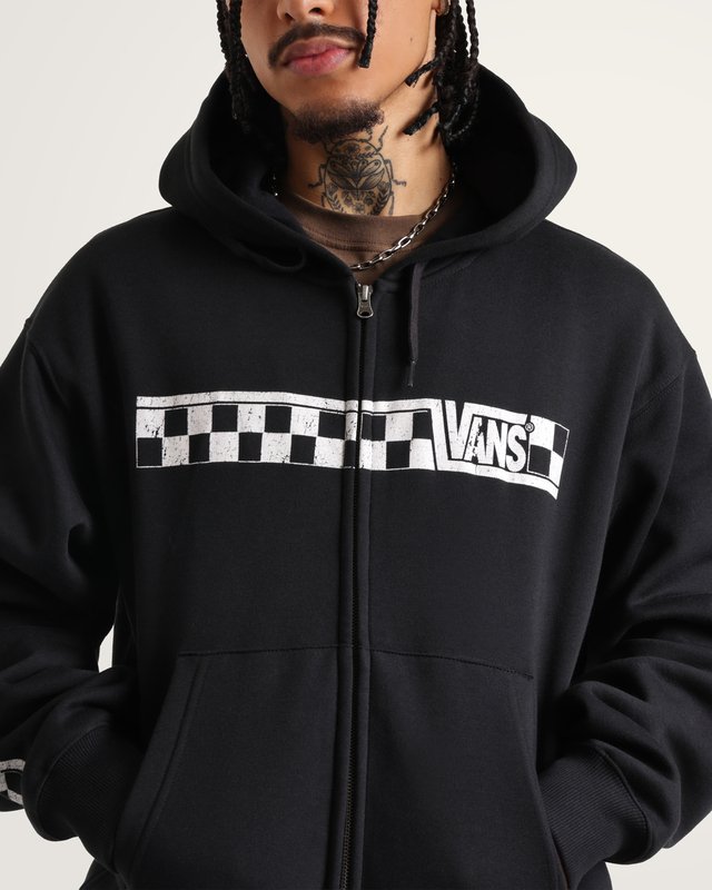 Moletom Racing Team Usa Full Zip Black