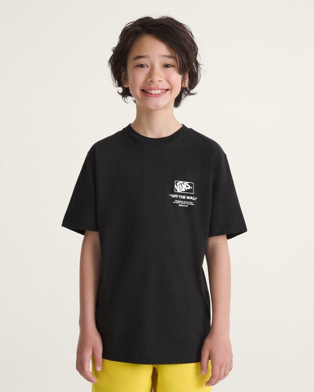 Camiseta Manga Curta Stacked Hi Black Infantil
