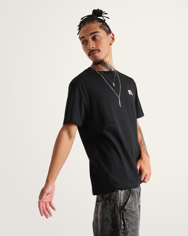 Camiset Manga Curta Look Out  Black Marshmallow