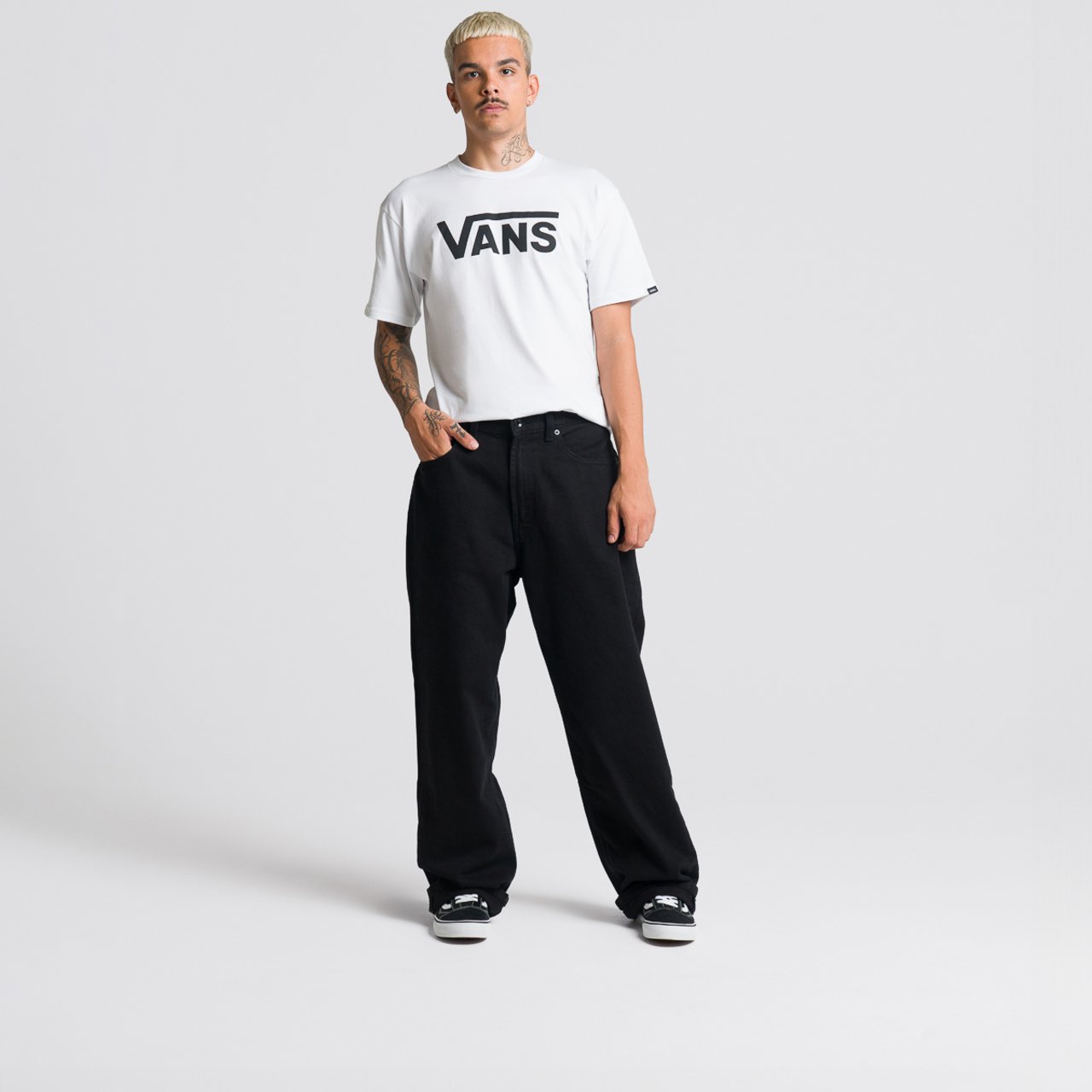 Calça Check-5 Baggy Denim Pant Complementary: Knu Skool Black | Vans