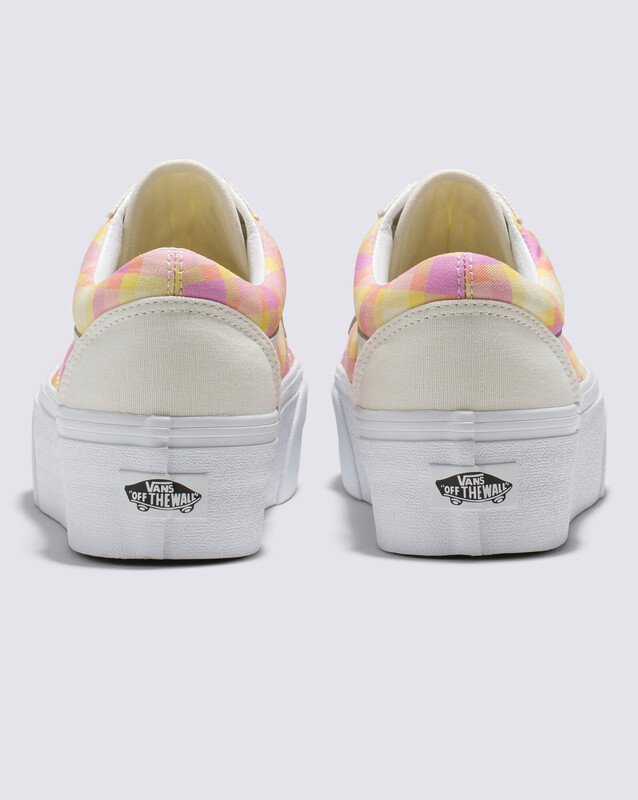 Tênis Old Skool Stackform Pastel Picnic Pink Plaid