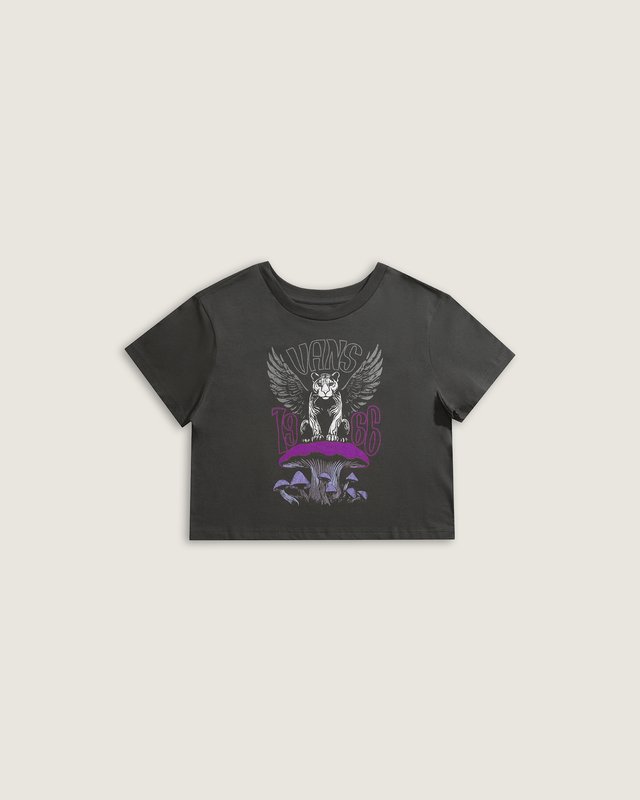 Camiseta Manga Curta Fiori Faded Black