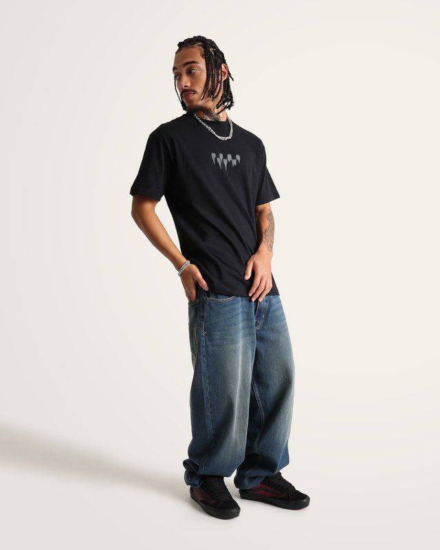 Camiseta Manga Curta Writing On The Wall Halloween Black