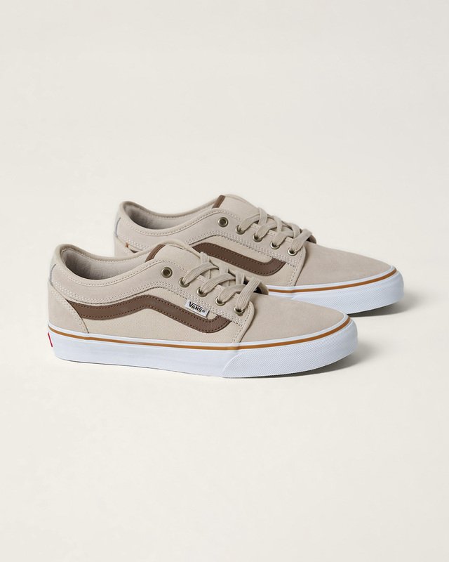 Tênis Chukka Low Sidestripe Skate Espresso Khaki