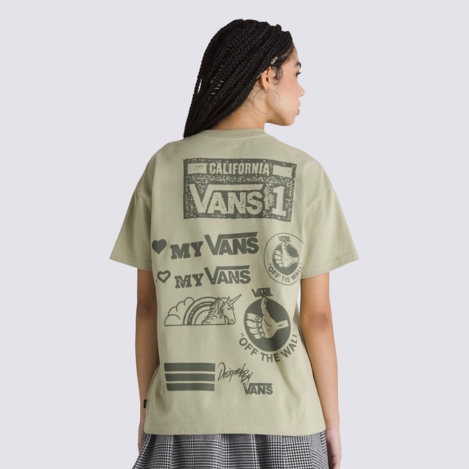 Camiseta Mixed Messages Oversized SS Elm