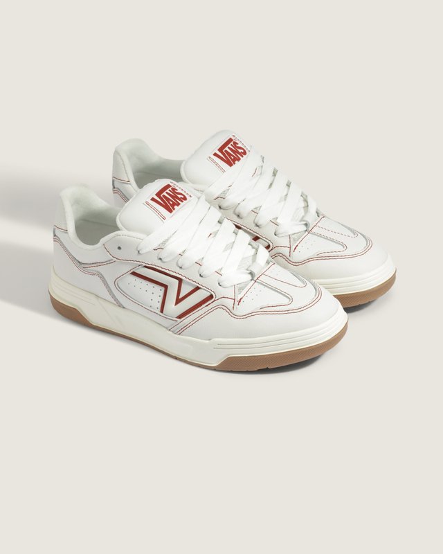 Tênis Upland Contrast Stitch White Red