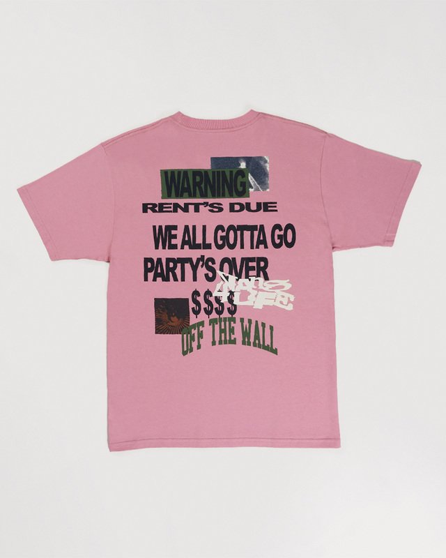 Camiseta Ss Warning Signs 4 Life Pink Dawn