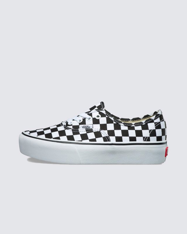 Tênis Authentic Plataforma Checkerboard True White