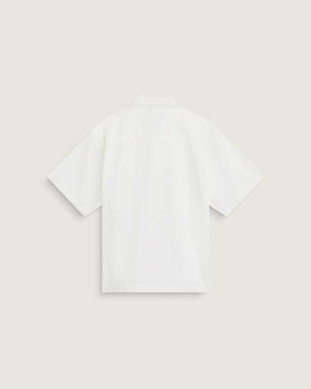 Camisa Manga Curta Larkspur Textured Solid Marshmallow