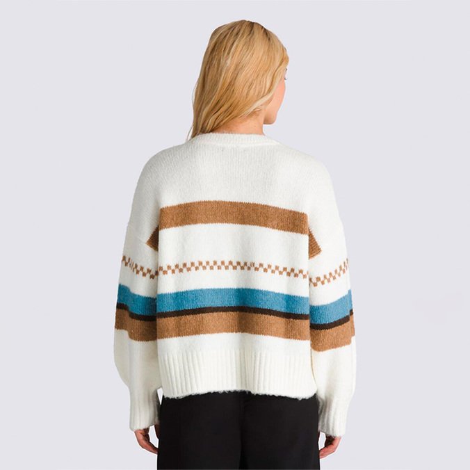 Casaco Valerie Stripe Cardigan Upland Marshmallow