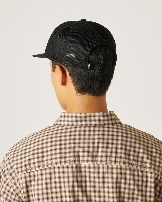 Boné Side Stripe Unstructured Trucker Black