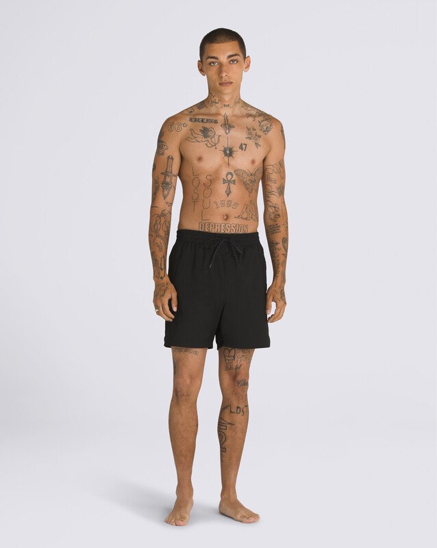 PRIMARY SOLID ELASTIC BOARDSHORT BLACK