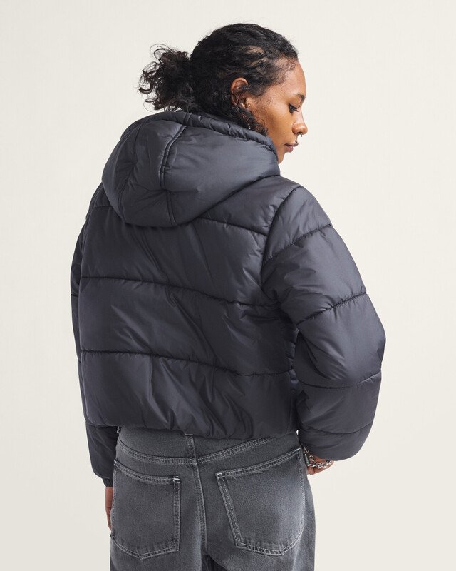 Jaqueta Mte Hillgate Cropped Puffer Black