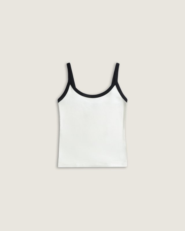 Regata Kiki Ribbed Cami Black White