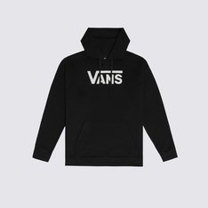 Um clássico é sempre clássico. A tradição que as peças Vans carregam na essência permitem um visual atemporal, que combina o estilo tradicional com o conforto aconchegante para os dias mais frios. O Moletom Classic V Oversized Hoodie SS Black é confeccionado em algodão e poliéster. O modelo feminino é fechado, com bolsos frontais, estilo canguru. Com caimento estilo “boyfriend”, o moletom possui capuz com cadarço para ajuste com acabamento em cobre gola, rib nos punhos e na barra. Traz estampa frontal exclusiva em silk à base d’água, com assinatura Vans em “Drop V”, centralizada na altura do peito.