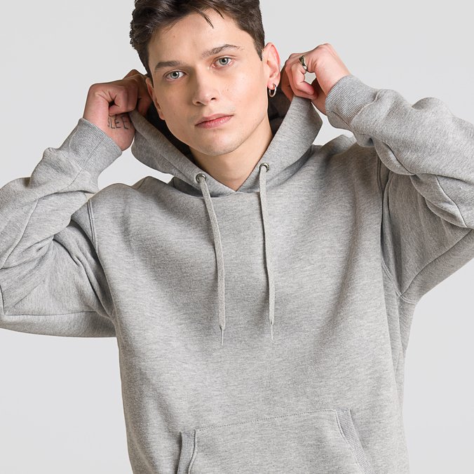 Moletom Skate Classics Patch Po Cement Heather