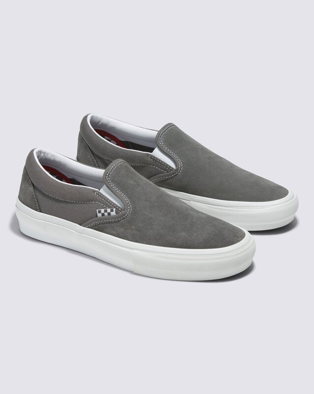 Tênis Skate Slip-On Pewter True White
