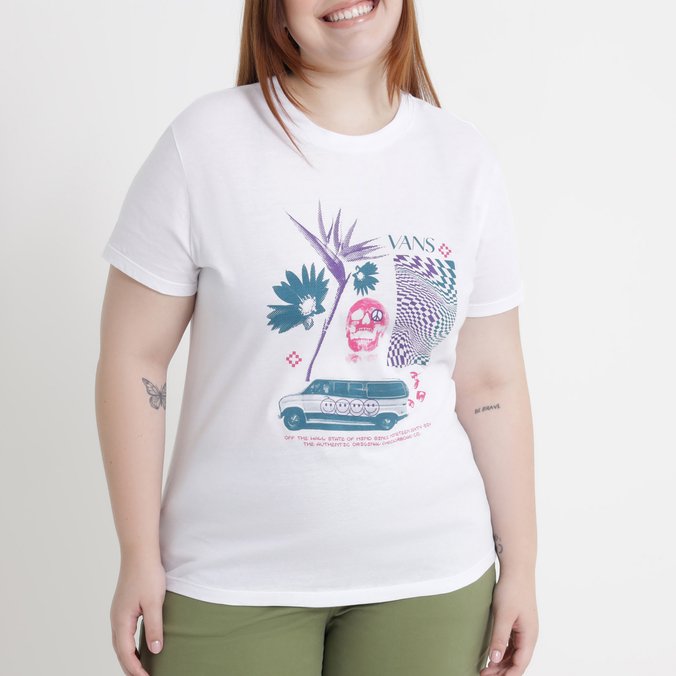 Camiseta Bit Collage Bff Ss White