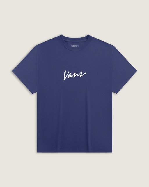 Camiseta Manga Curta Classic Script Twilight Haze | Vans