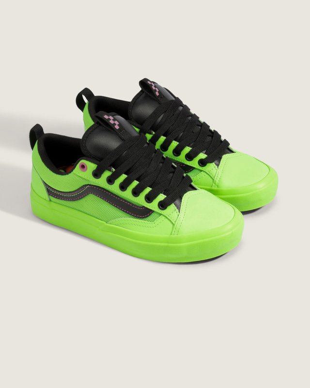Tênis Old Skool 36+ Acid Airbrush Black Green Gecko