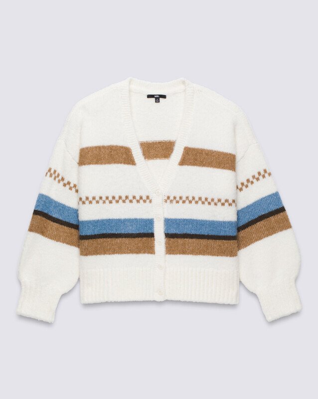 Casaco Valerie Stripe Cardigan Upland Marshmallow