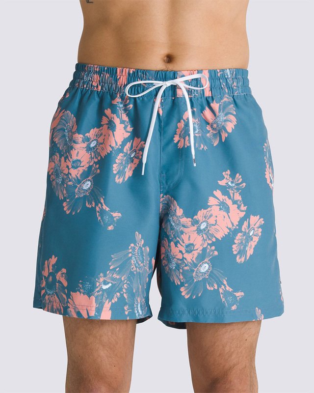 Boardshort Primary Print Elastic Warm Weather Bluestone