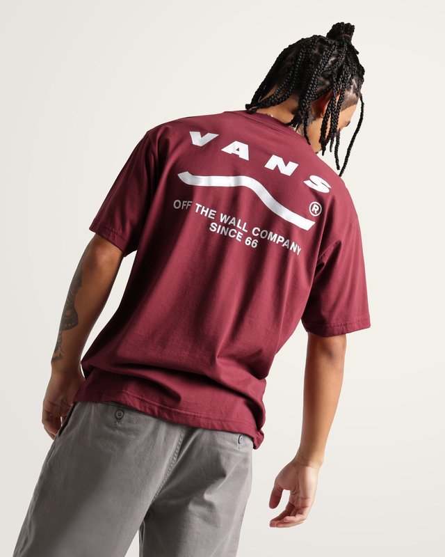 Camiseta Manga Curta Determined Bordeaux